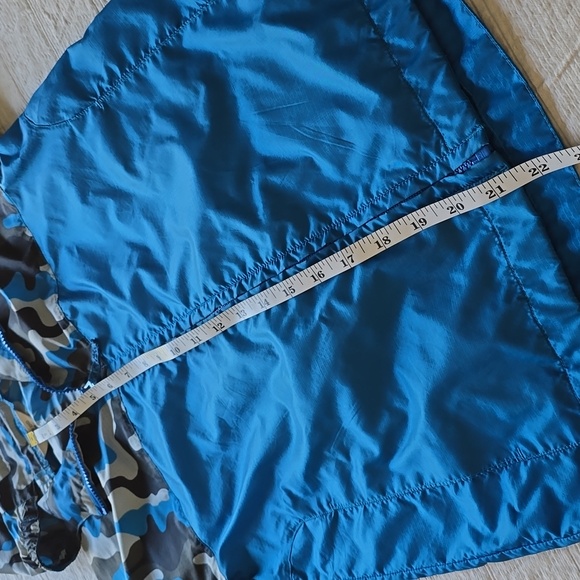 Lands' End Blue Camouflage Windbreaker / Rain  Kids Jacket - Picture 9 of 14
